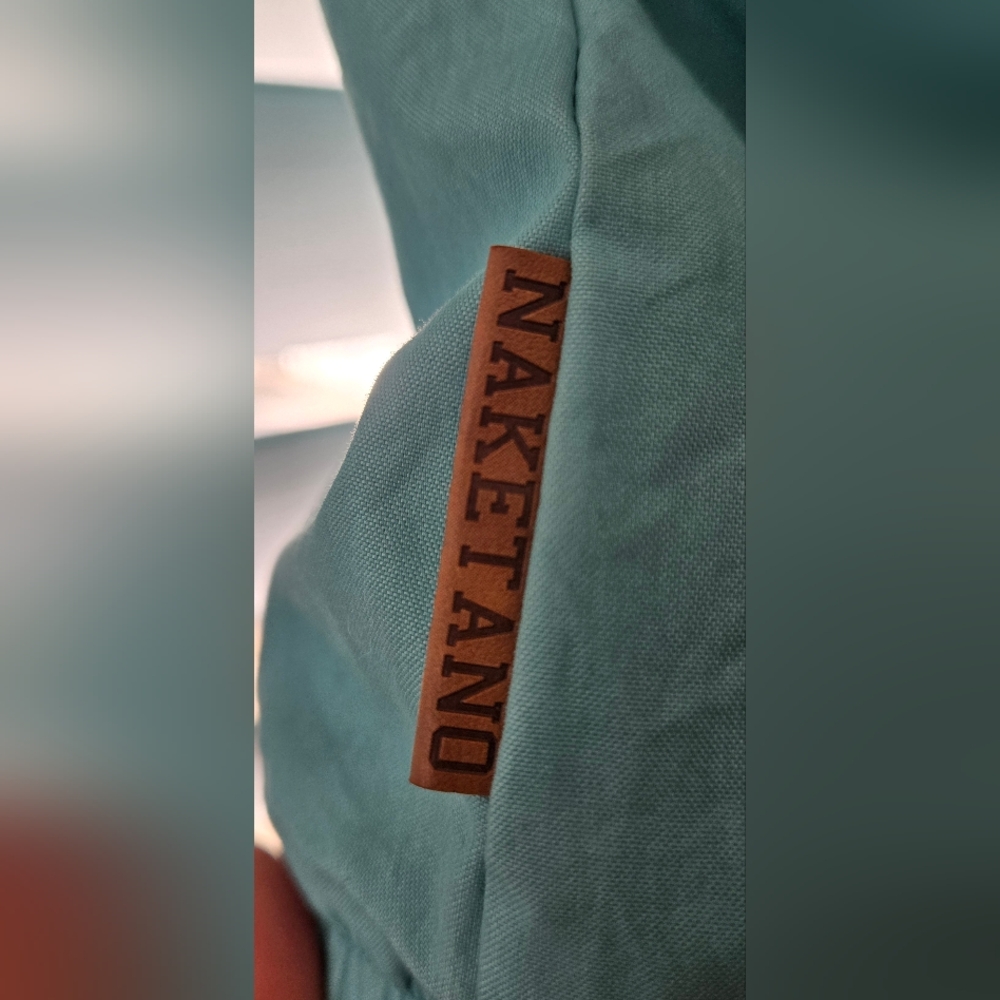 Naketano Benflicker Womens M Blue Teal Anorak Hooded Pullover Jacket Half Zip - Picture 10 of 16